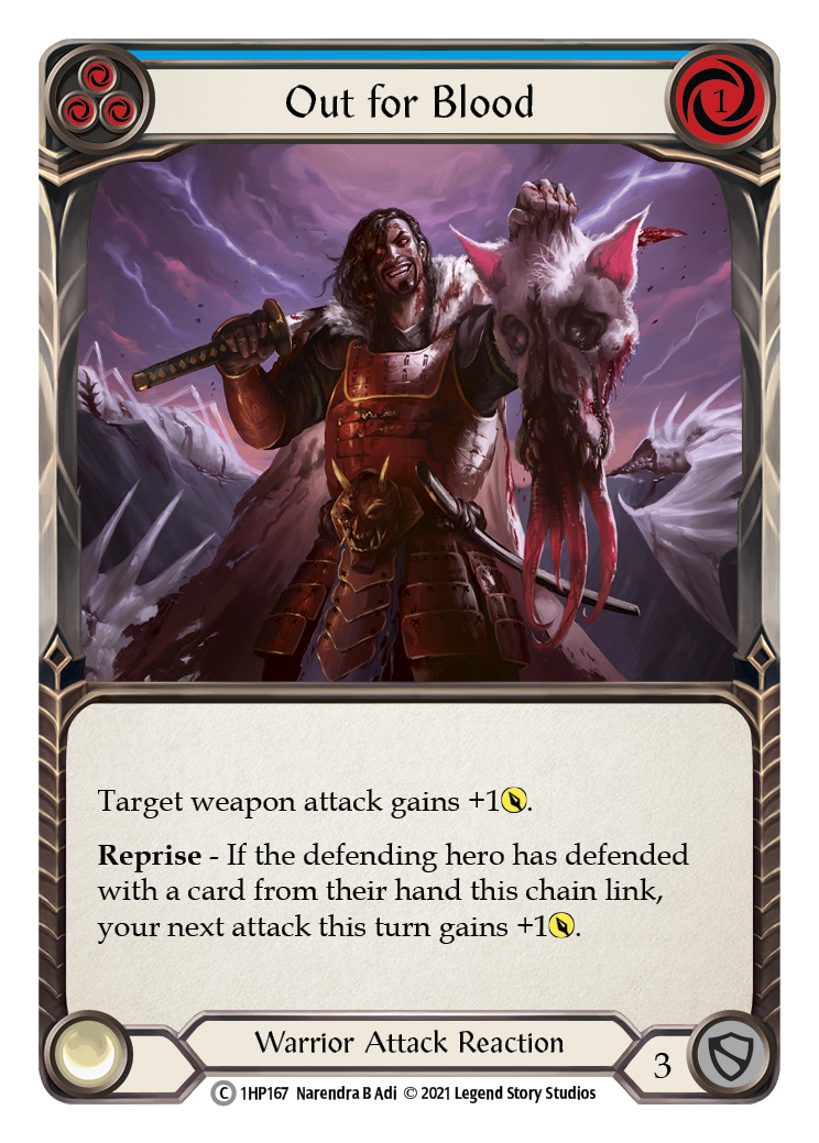 Out for Blood (Blue) [1HP167] (History Pack 1) | Card Merchant Takapuna