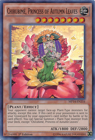 Chirubime, Princess of Autumn Leaves [MP14-EN216] Super Rare | Card Merchant Takapuna