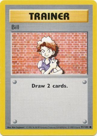 Bill (91/102) [Base Set Shadowless Unlimited] | Card Merchant Takapuna