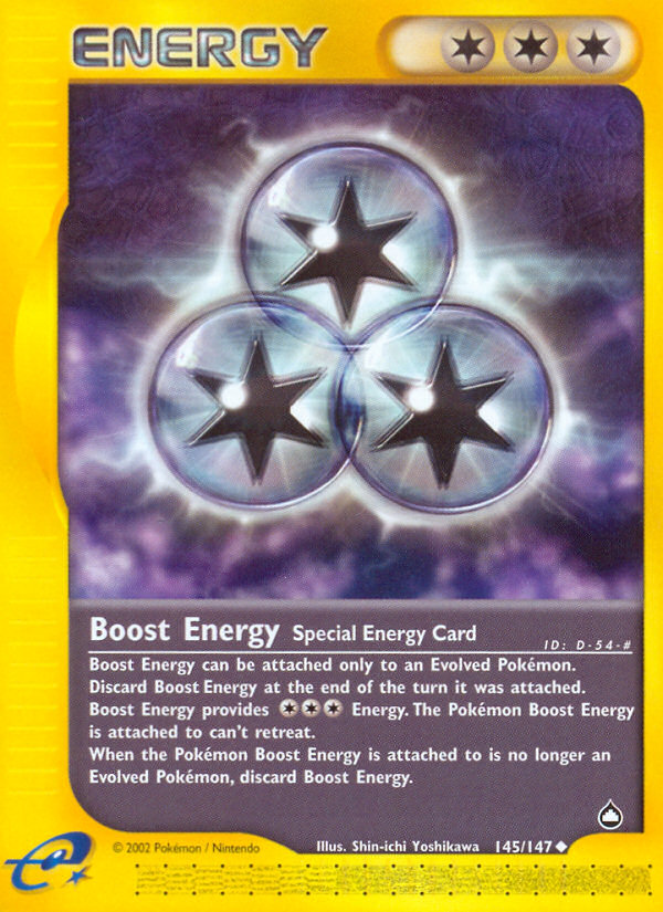 Boost Energy (145/147) [Aquapolis] | Card Merchant Takapuna