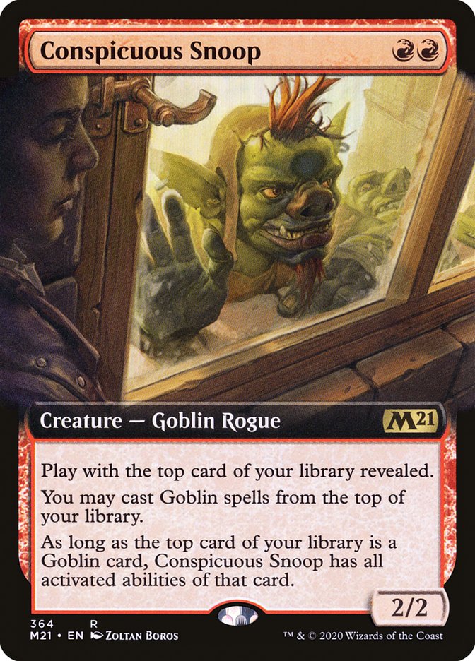 Conspicuous Snoop (Extended Art) [Core Set 2021] | Card Merchant Takapuna