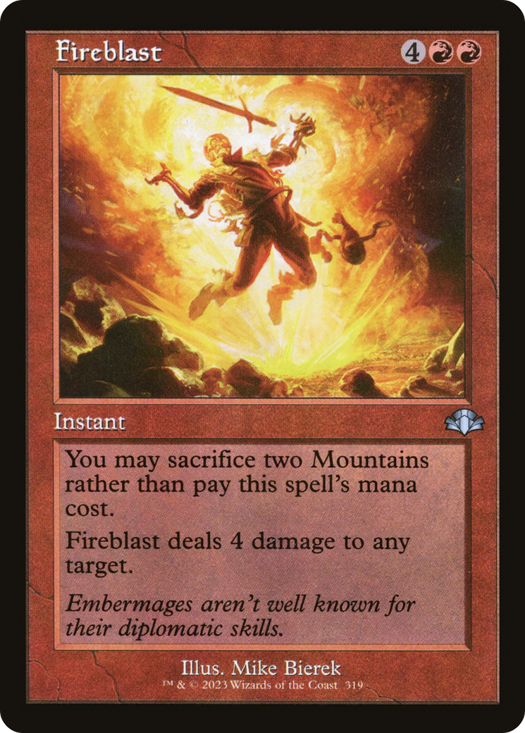 Fireblast (Retro) [Dominaria Remastered] | Card Merchant Takapuna