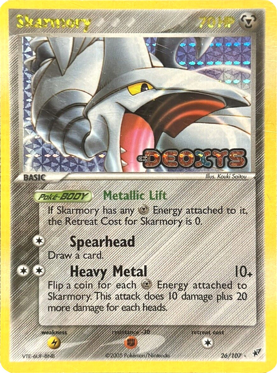 Skarmory (26/107) (Stamped) [EX: Deoxys] | Card Merchant Takapuna