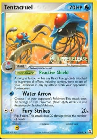 Tentacruel (45/92) (Prerelease Promo) [Nintendo: Black Star Promos] | Card Merchant Takapuna