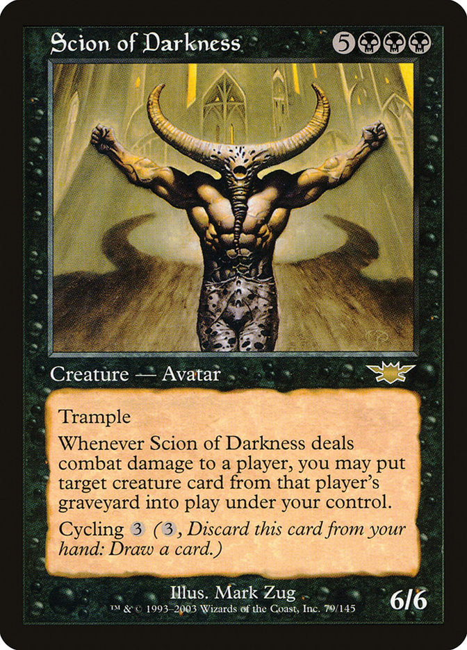 Scion of Darkness [Legions] | Card Merchant Takapuna
