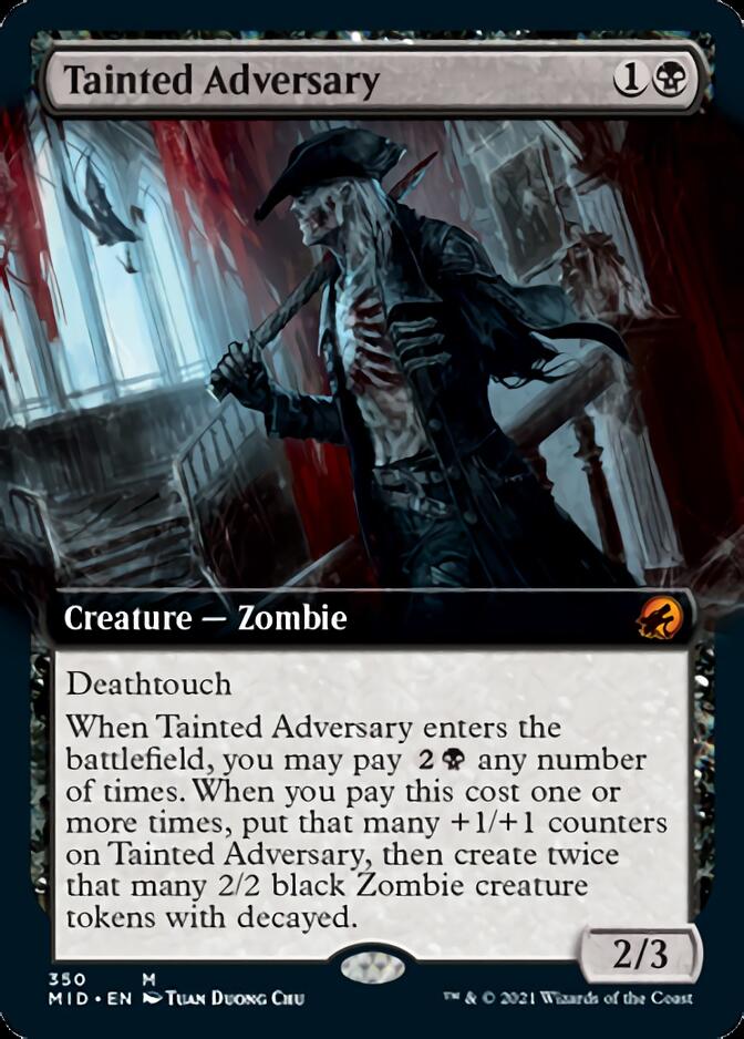 Tainted Adversary (Extended Art) [Innistrad: Midnight Hunt] | Card Merchant Takapuna