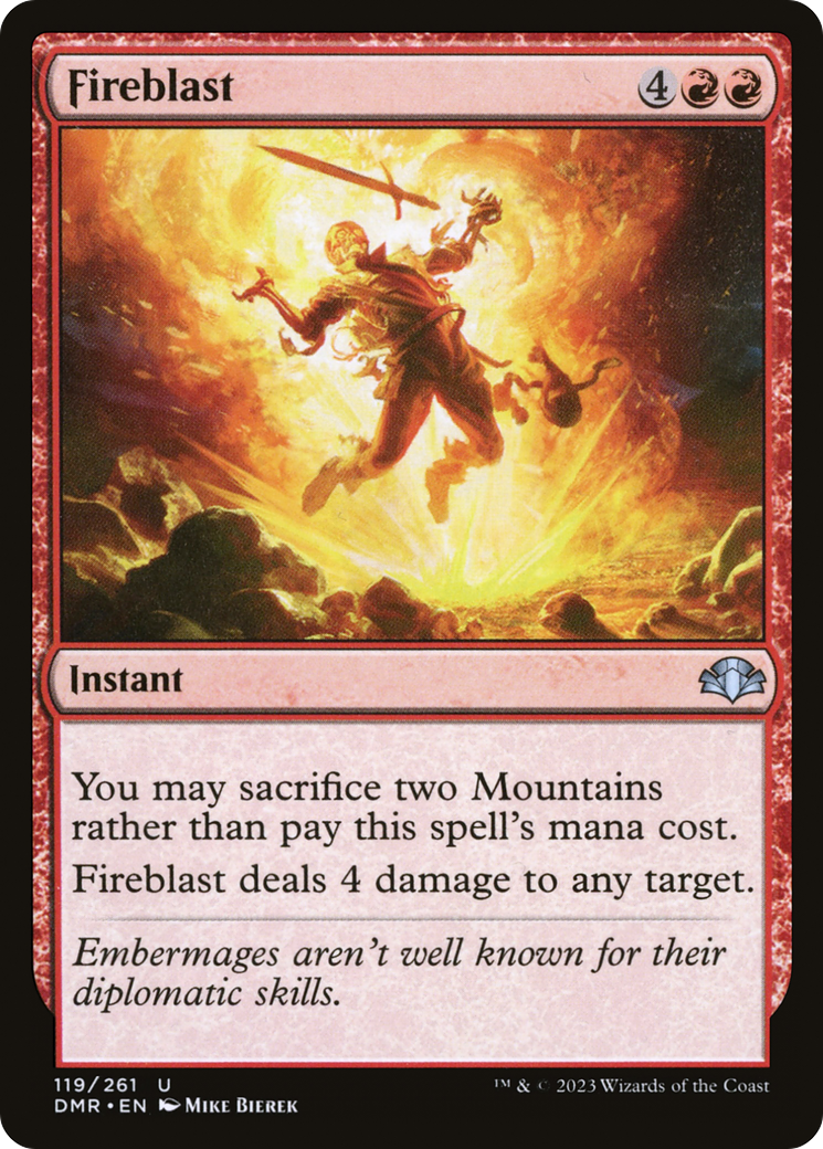 Fireblast [Dominaria Remastered] | Card Merchant Takapuna