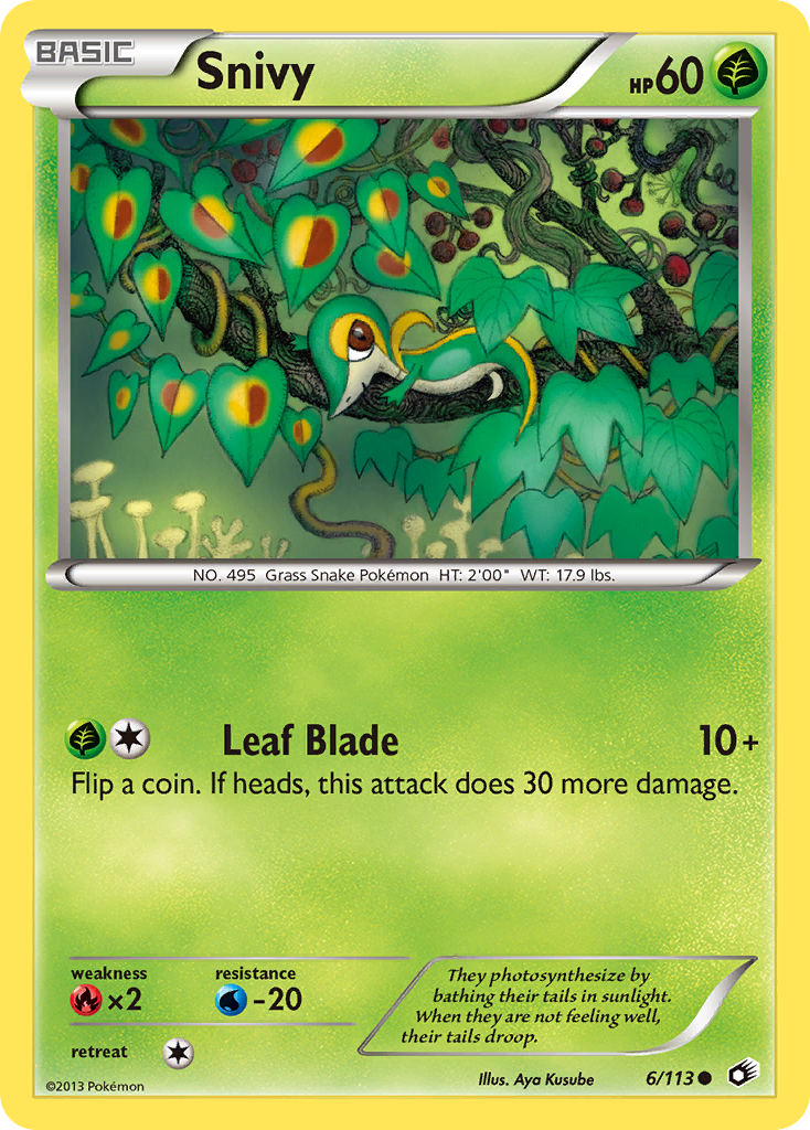 Snivy (6/113) [Black & White: Legendary Treasures] | Card Merchant Takapuna