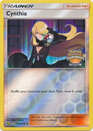 Cynthia (119a/156) (Regional Championship Promo) [Sun & Moon: Ultra Prism] | Card Merchant Takapuna