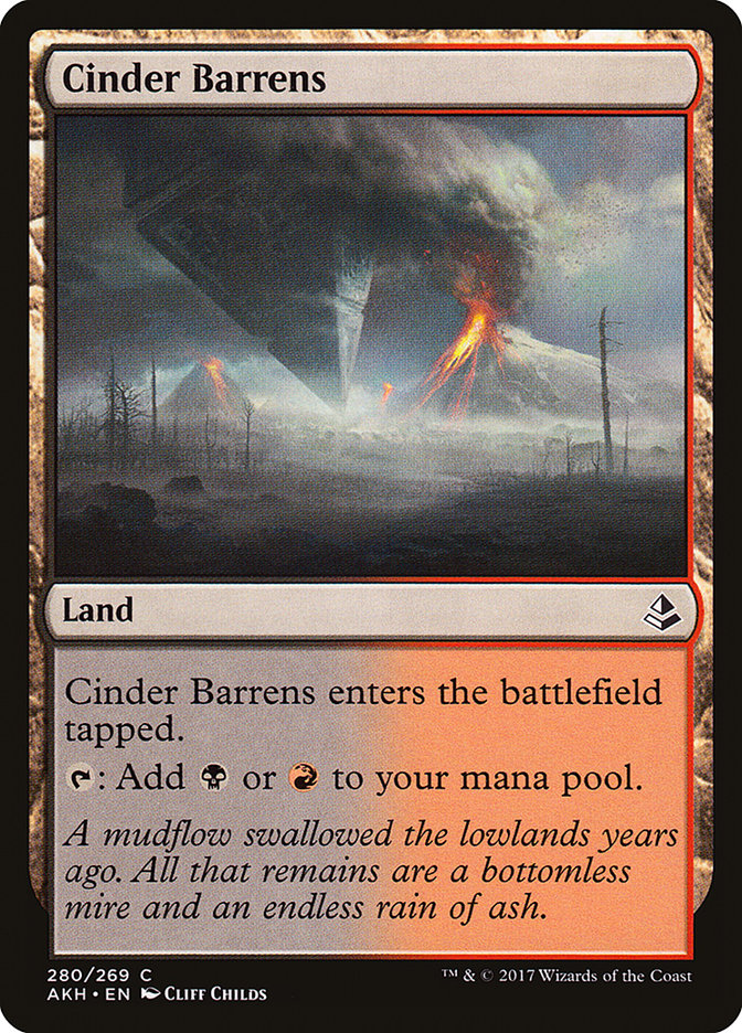 Cinder Barrens [Amonkhet] | Card Merchant Takapuna