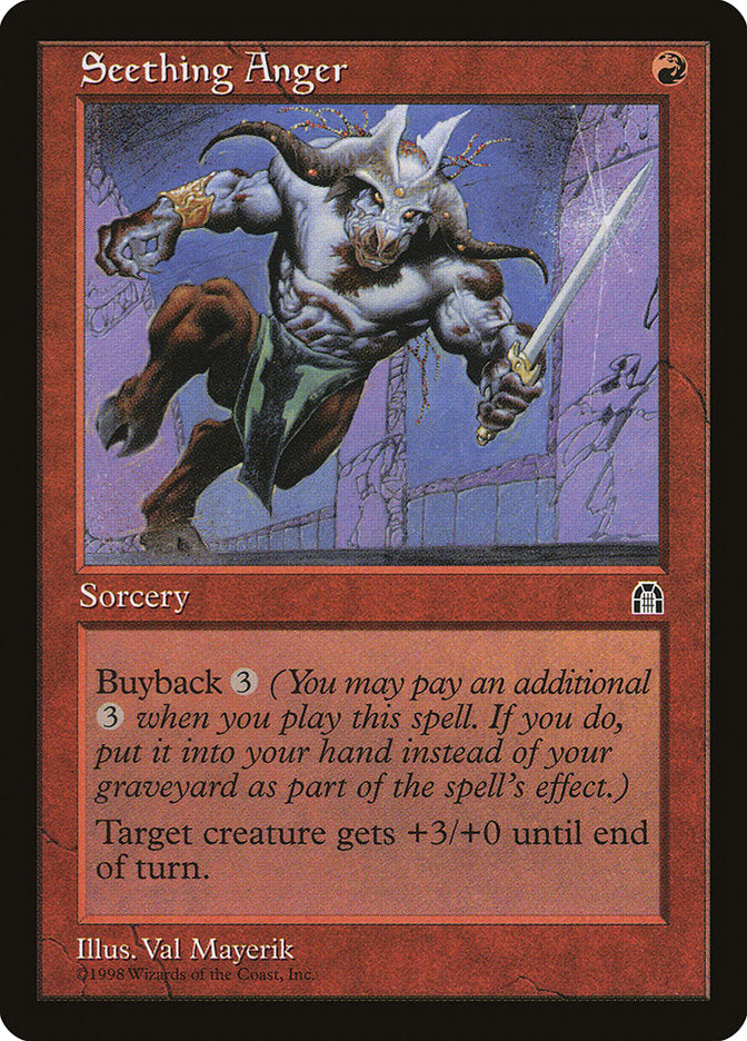 Seething Anger [Stronghold] | Card Merchant Takapuna