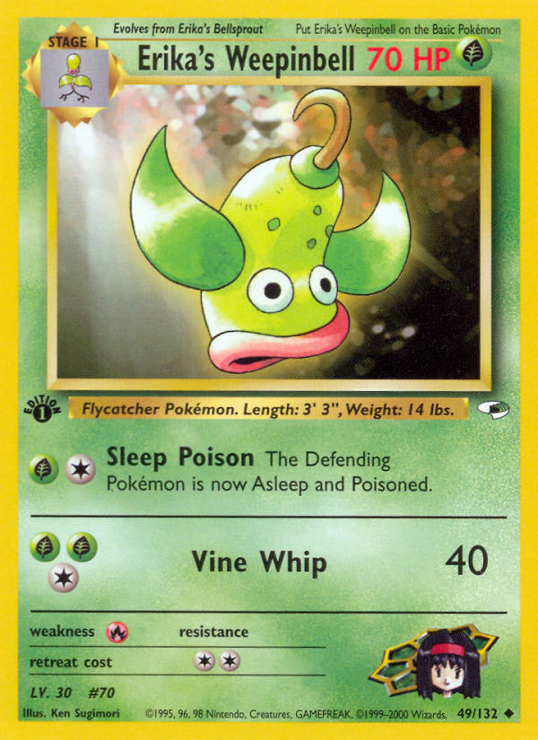 Erika's Weepinbell (49/132) [Gym Heroes 1st Edition] | Card Merchant Takapuna