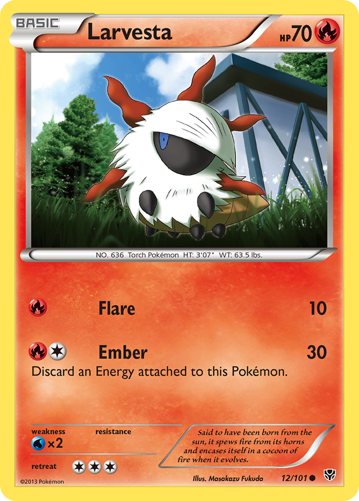 Larvesta (12/101) [Black & White: Plasma Blast] | Card Merchant Takapuna