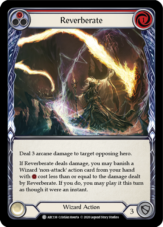 Reverberate (Red) [U-ARC138] (Arcane Rising Unlimited)  Unlimited Normal | Card Merchant Takapuna
