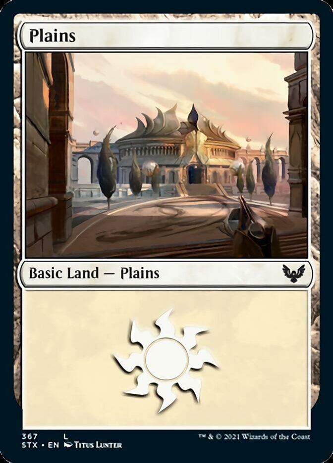 Plains (367) [Strixhaven: School of Mages] | Card Merchant Takapuna