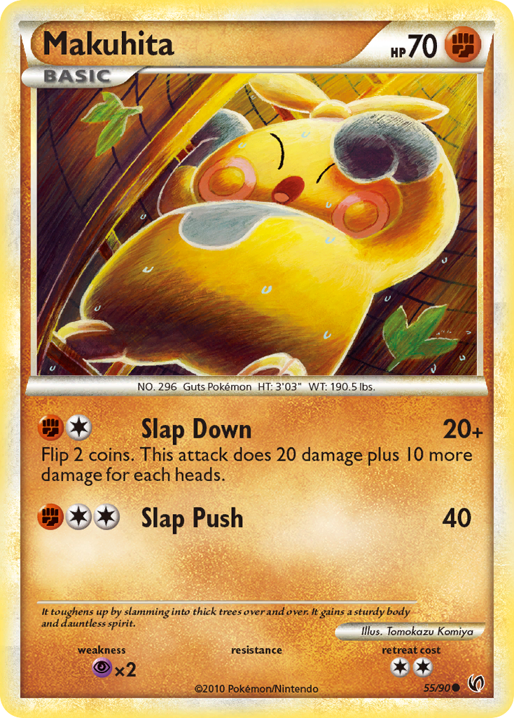 Makuhita (55/90) [HeartGold & SoulSilver: Undaunted] | Card Merchant Takapuna