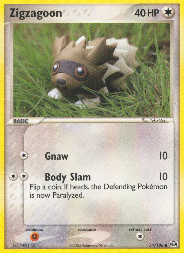 Zigzagoon (74/106) [EX: Emerald] | Card Merchant Takapuna