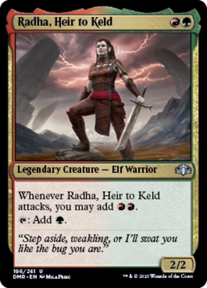 Radha, Heir to Keld [Dominaria Remastered] | Card Merchant Takapuna