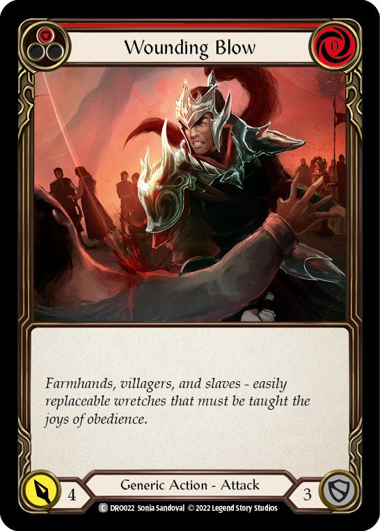 Wounding Blow [DRO022] (Uprising Dromai Blitz Deck) | Card Merchant Takapuna