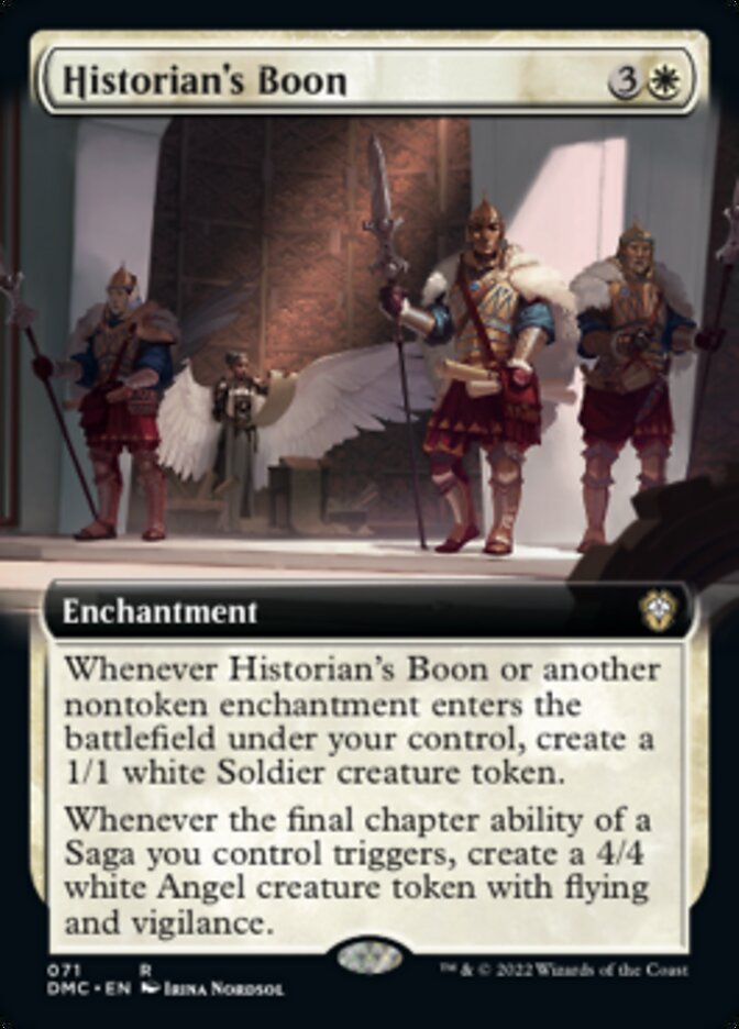Historian's Boon (Extended Art) [Dominaria United Commander] | Card Merchant Takapuna
