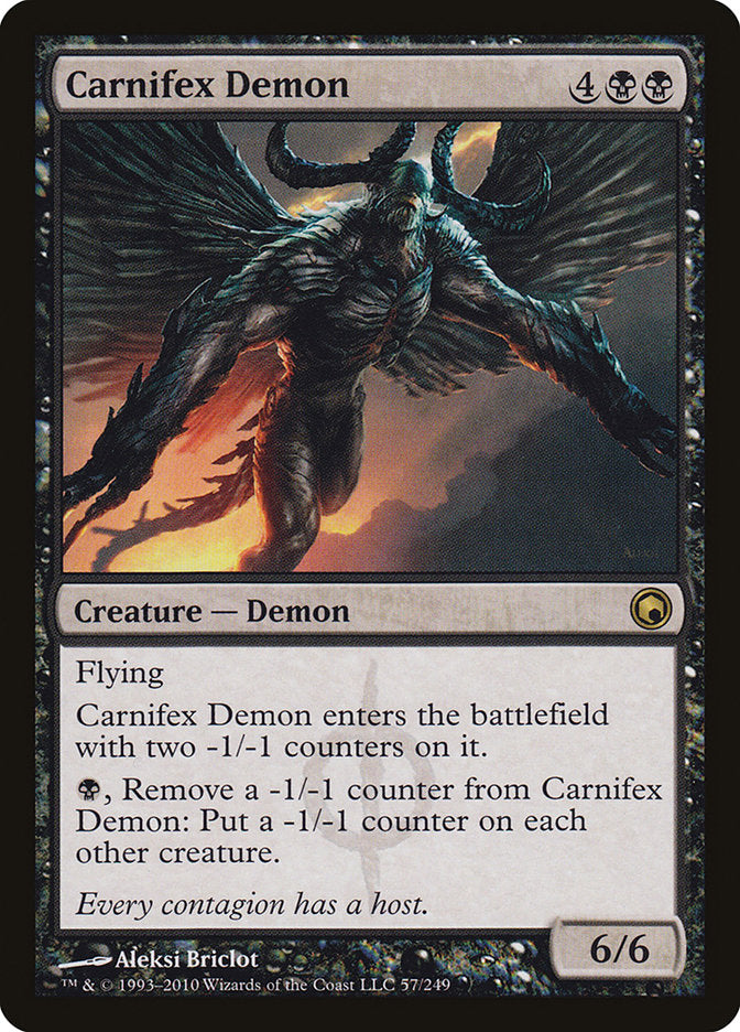 Carnifex Demon [Scars of Mirrodin] | Card Merchant Takapuna