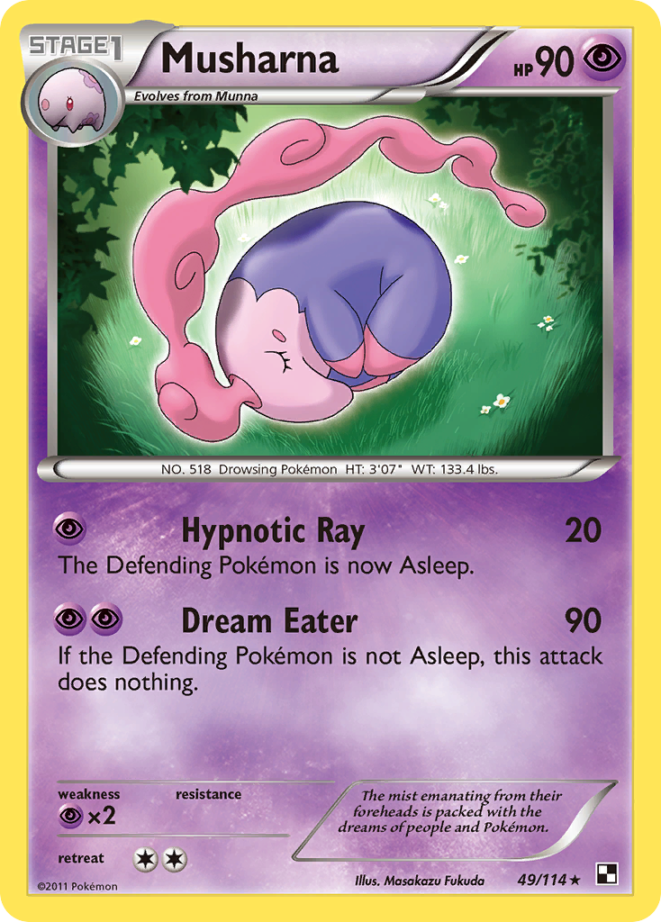 Musharna (49/114) [Black & White: Base Set] | Card Merchant Takapuna