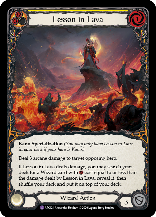 Lesson in Lava [U-ARC121] (Arcane Rising Unlimited)  Unlimited Normal | Card Merchant Takapuna