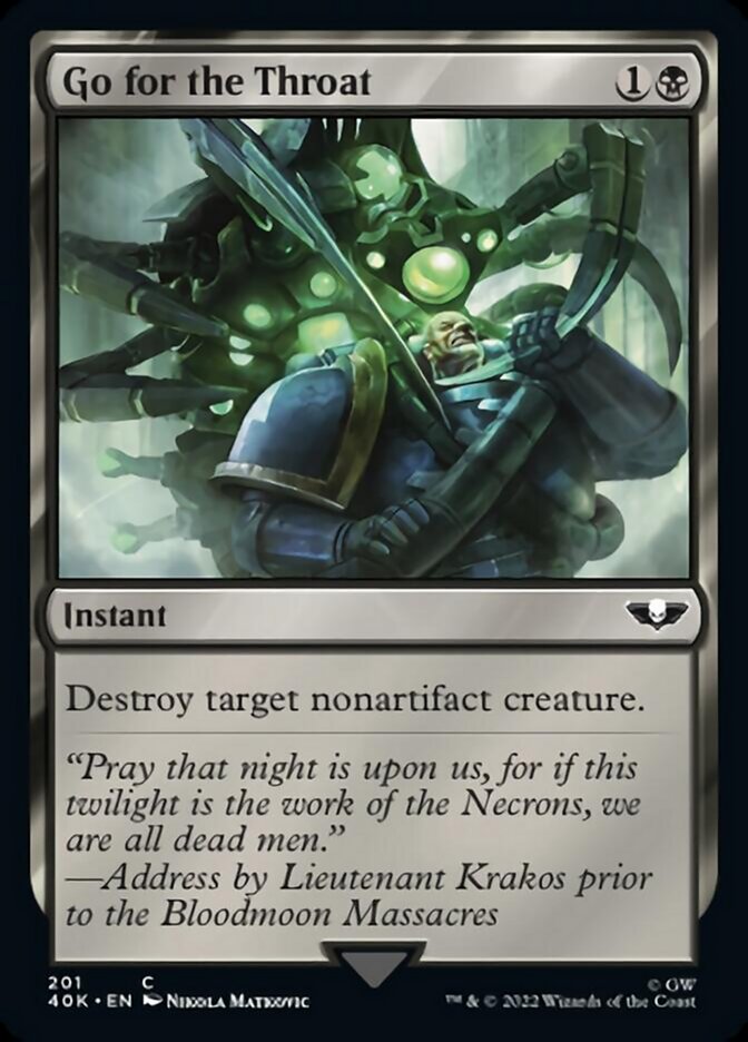 Go for the Throat (Surge Foil) [Warhammer 40,000] | Card Merchant Takapuna
