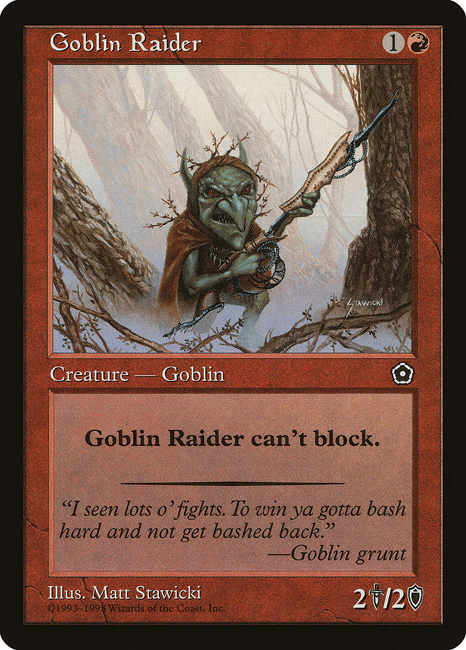 Goblin Raider [Portal Second Age] | Card Merchant Takapuna