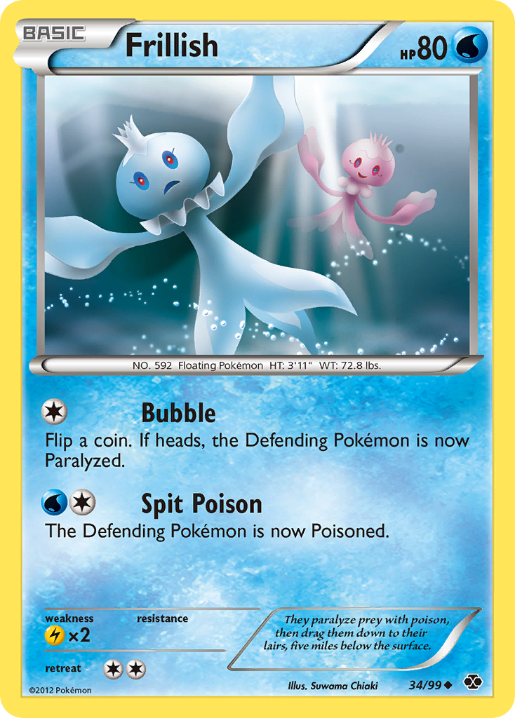 Frillish (34/99) [Black & White: Next Destinies] | Card Merchant Takapuna