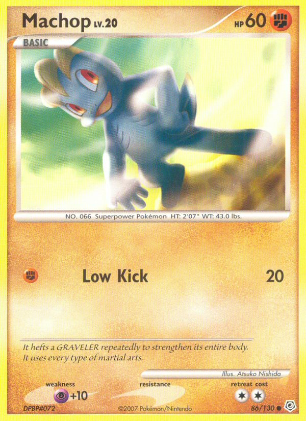 Machop (86/130) [Diamond & Pearl: Base Set] | Card Merchant Takapuna
