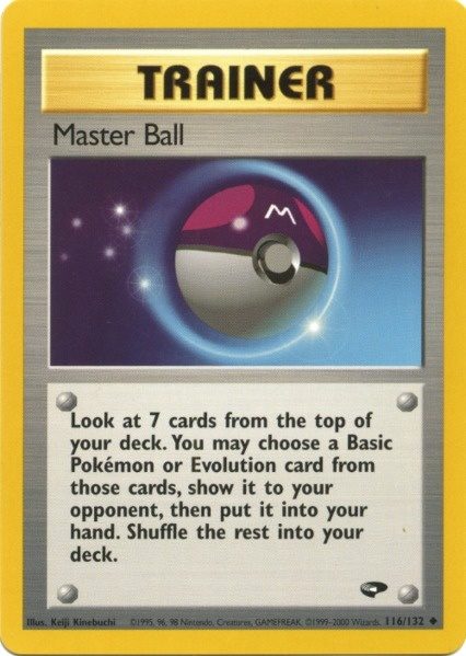 Master Ball (116/132) [Gym Challenge Unlimited] | Card Merchant Takapuna