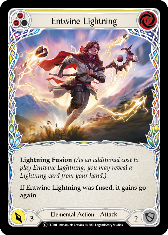 Entwine Lightning (Yellow) [U-ELE101] (Tales of Aria Unlimited)  Unlimited Normal | Card Merchant Takapuna