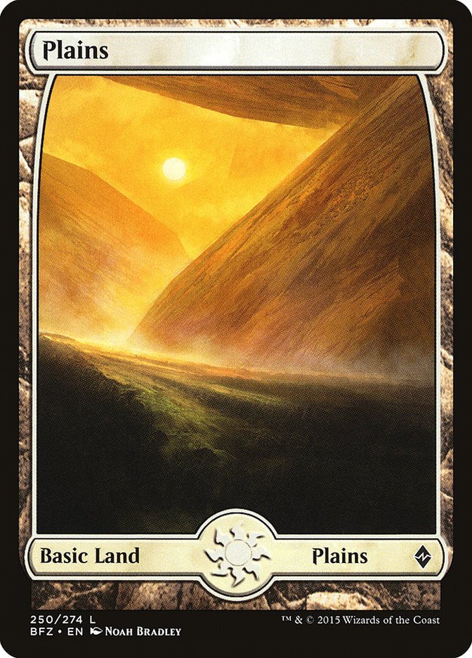 Plains (250) (Full Art) [Battle for Zendikar] | Card Merchant Takapuna