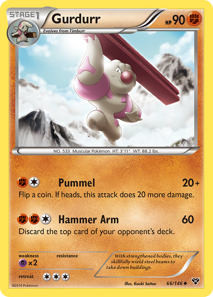 Gurdurr (66/146) [XY: Base Set] | Card Merchant Takapuna