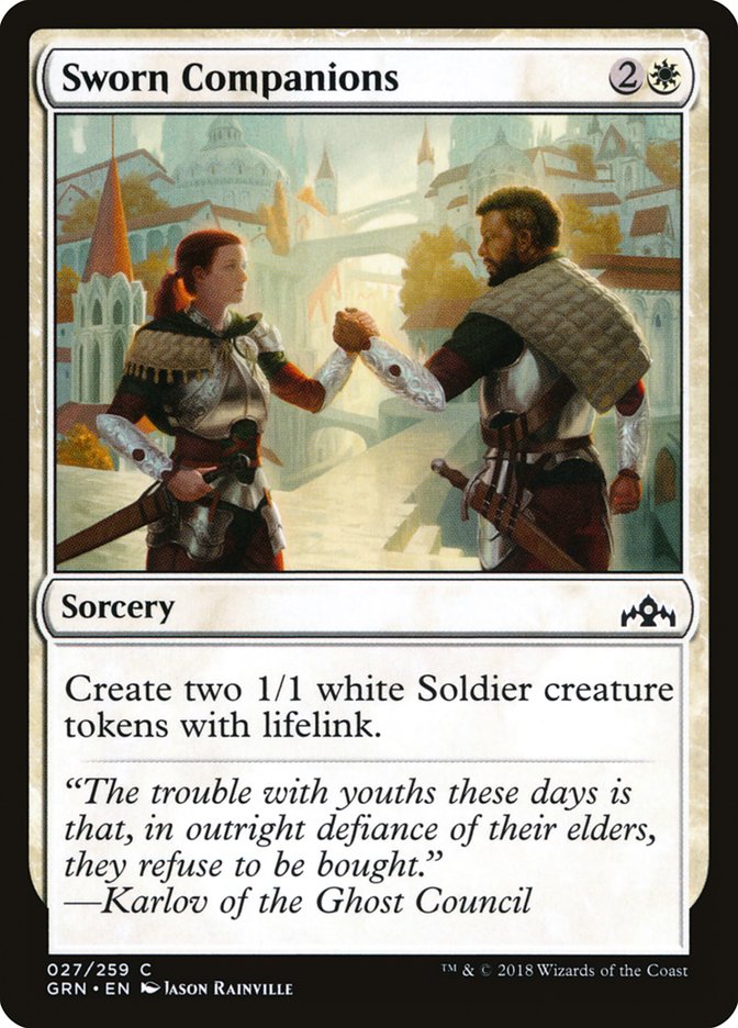 Sworn Companions [Guilds of Ravnica] | Card Merchant Takapuna