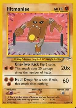 Hitmonlee (42/105) [Neo Destiny Unlimited] | Card Merchant Takapuna