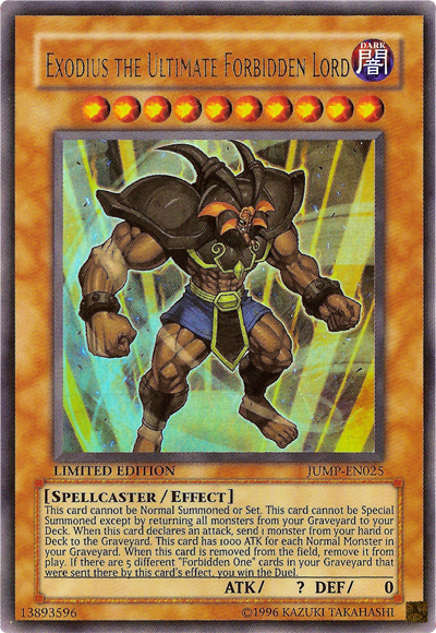 Exodius the Ultimate Forbidden Lord [JUMP-EN025] Ultra Rare | Card Merchant Takapuna