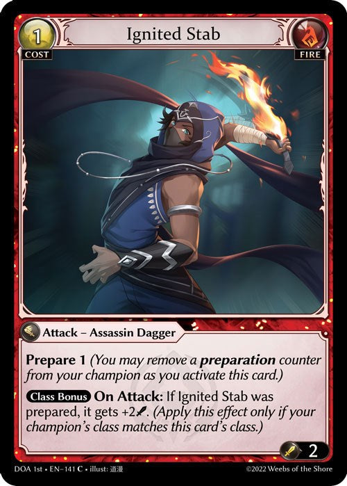 Ignited Stab (141) [Dawn of Ashes: 1st Edition] | Card Merchant Takapuna