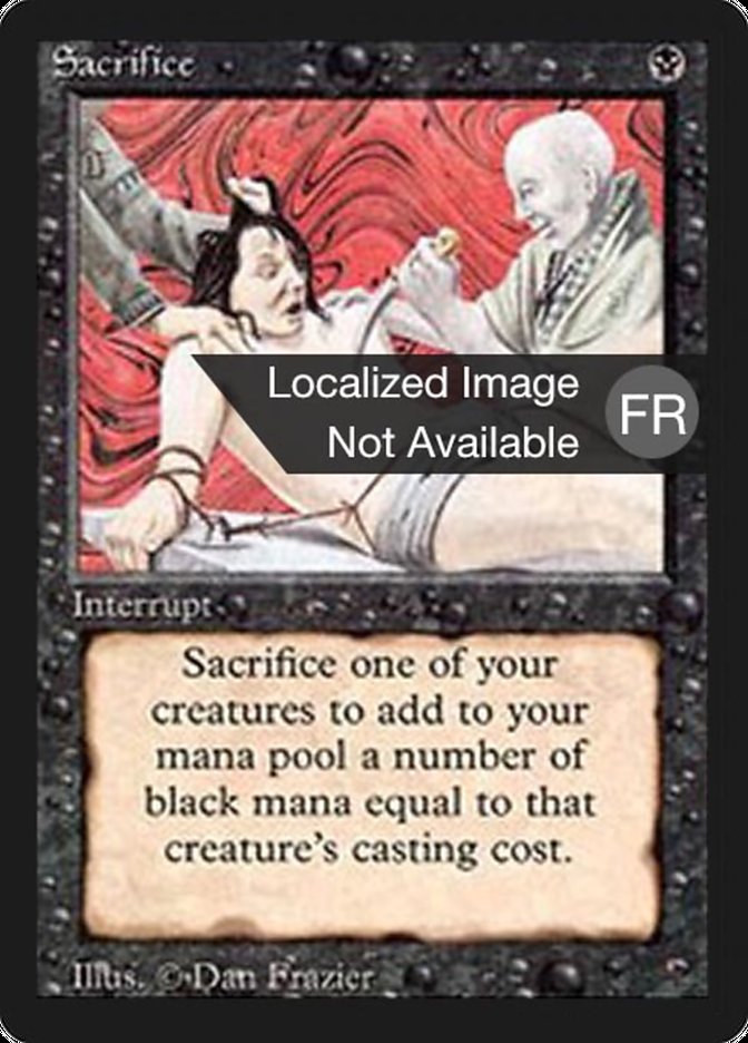 Sacrifice [Foreign Black Border] | Card Merchant Takapuna
