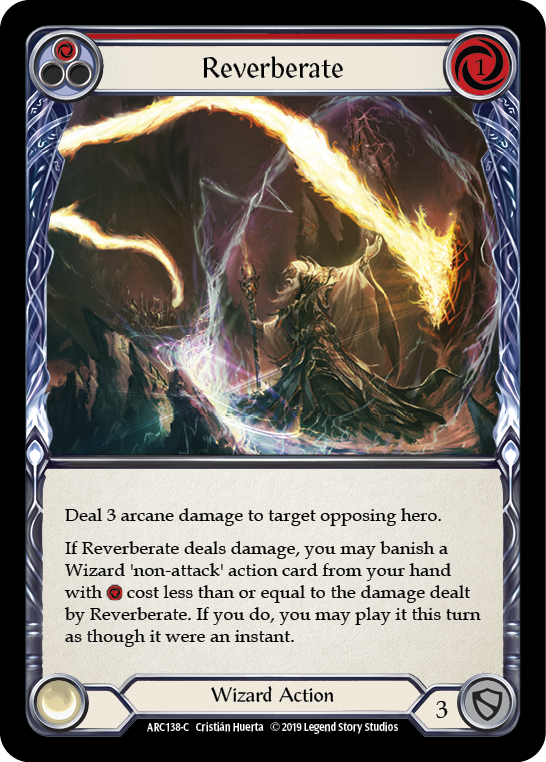 Reverberate (Red) [ARC138-C] (Arcane Rising)  1st Edition Rainbow Foil | Card Merchant Takapuna
