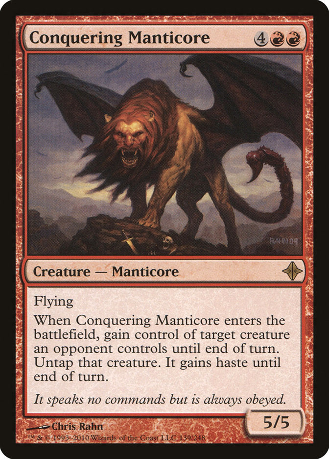 Conquering Manticore [Rise of the Eldrazi] | Card Merchant Takapuna