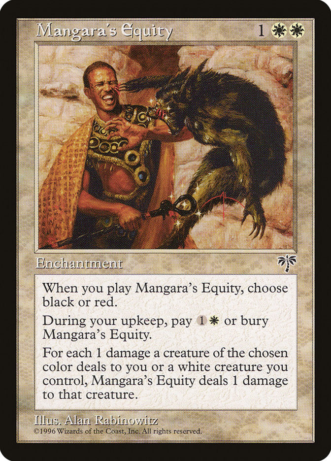 Mangara's Equity [Mirage] | Card Merchant Takapuna