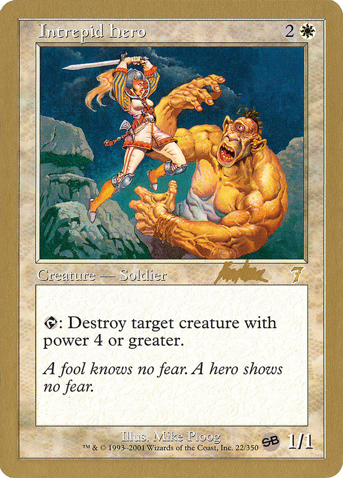 Intrepid Hero (Brian Kibler) (SB) [World Championship Decks 2002] | Card Merchant Takapuna