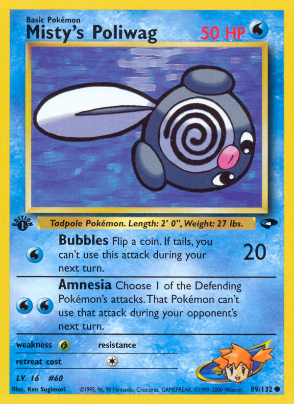 Misty's Poliwag (89/132) [Gym Challenge 1st Edition] | Card Merchant Takapuna