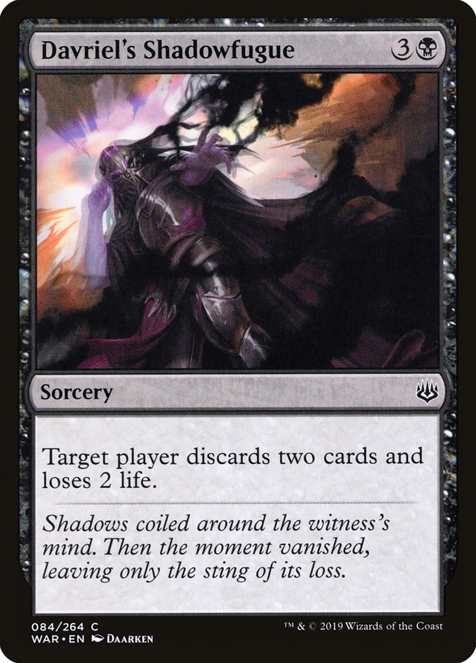 Davriel's Shadowfugue [War of the Spark] | Card Merchant Takapuna