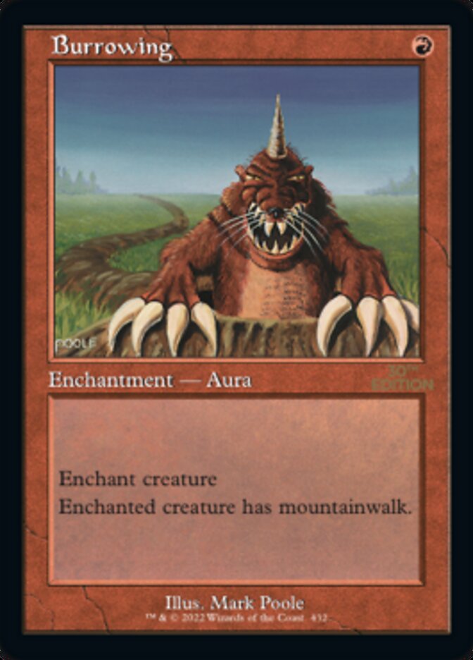 Burrowing (Retro) [30th Anniversary Edition] | Card Merchant Takapuna