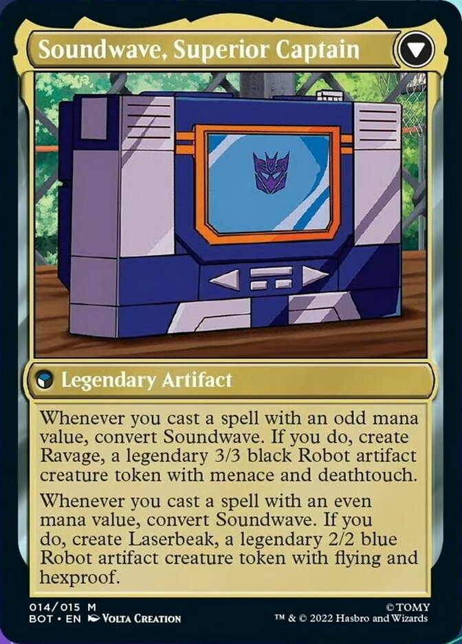 Soundwave, Sonic Spy // Soundwave, Superior Captain [Transformers] | Card Merchant Takapuna