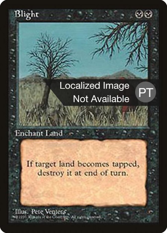 Blight [Fourth Edition (Foreign Black Border)] | Card Merchant Takapuna