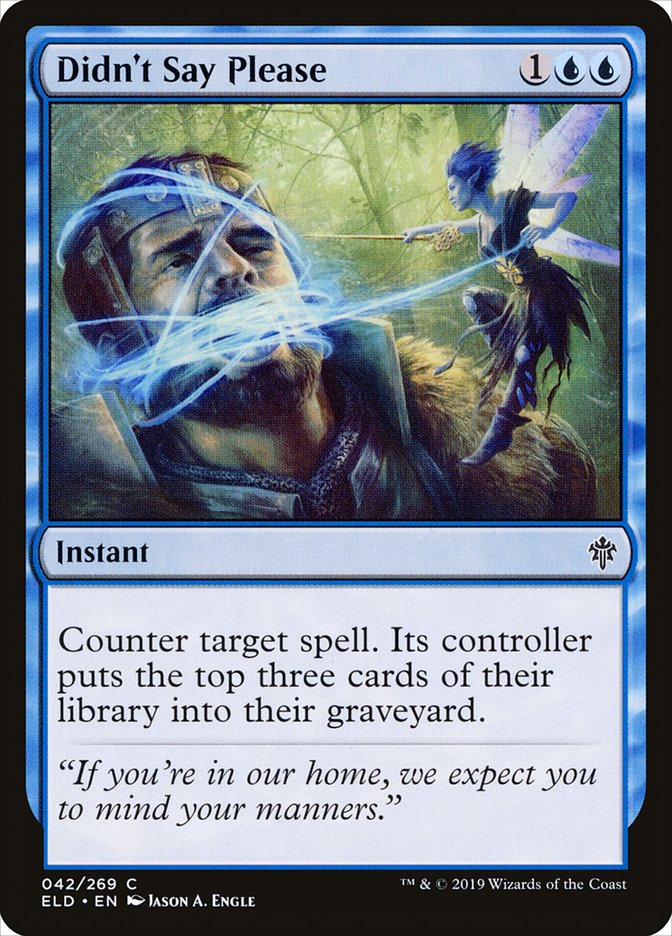 Didn't Say Please [Throne of Eldraine] | Card Merchant Takapuna
